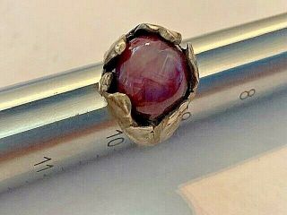 The Last Infusion,  Rare Unmarked Sterling Ring Size 10 Lindy Star