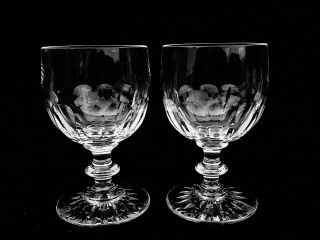 2 Brilliant Baccarat Crystal 12 Oz Water Goblets Limited Edition 36/75 Rare