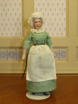 RARE Cookie Ziemba Character Old Lady Doll Soft Body Artisan Dollhouse Miniature 2