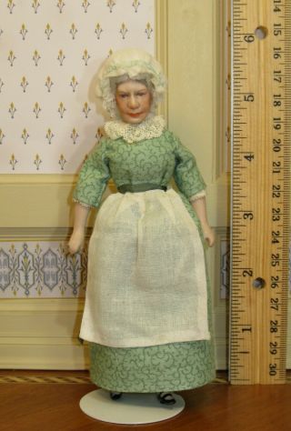 RARE Cookie Ziemba Character Old Lady Doll Soft Body Artisan Dollhouse Miniature 3