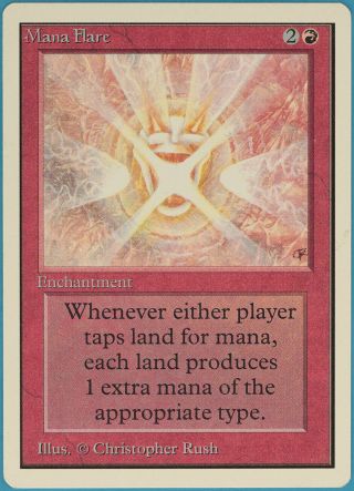Mana Flare Unlimited Spld Red Rare Magic The Gathering Mtg Card (33164) Abugames
