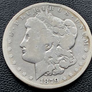 1879 Cc Morgan Dollar Carson City Silver $1 Rare Circulated 18563