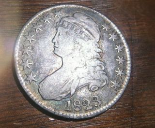 1823 Capped Bust Half Dollar 50c - Rare Coin