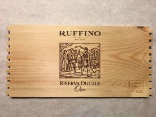 1 Rare Wine Wood Panel Ruffino Riserva Ducale Vintage Crate Box Side 4/19 824
