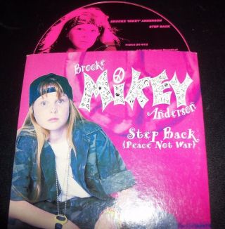 Brooke Mikey Anderson Step Back Rare Australian Pop Single Card Sleeve Cd Single