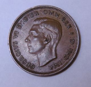 1939m Kgvi Australian " Roo " Halfpenny Aef Rare Low Mintage.  78m (hg39.  3)