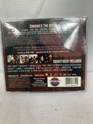 Three 6 Mafia - Choices II: The Setup Movie & Soundtrack RARE CD/DVD 4