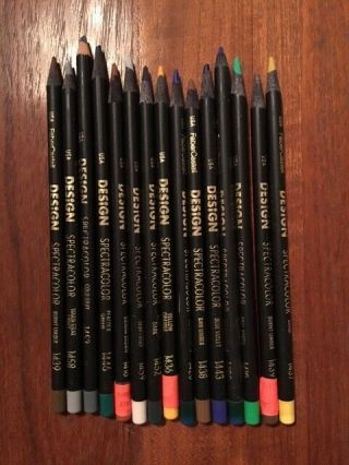 Art Supplies Rare Design SPECTRACOLOR Prismacolor Castell Rexel Design Pencils 2