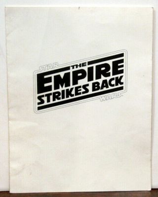 Star Wars Empire Strikes Back Movie Program Press Promo Rare Vintage 1980 Esb