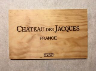 1 Rare Wine Wood Panel Chateau Jacques France Vintage Crate Box Side 7/18 935