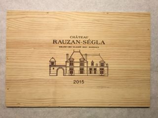 1 Large Rare Wine Wood Panel Château Rauzan Ségla Vintage Crate Box 6/19 271