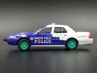 2011 Ford Crown Victoria North Pole Police Rare 1:64 Scale Diecast Model Car