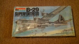 Monogram 1/48th Scale B - 29 Superfortress Model Kit Rare,  Complete,  Open Box