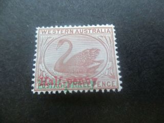 Western Australia Stamps: 1893 - 95 Overprint Green & Red - Rare (e183)