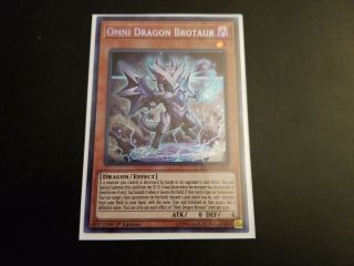 Yugioh Omni Dragon Brotaur 1st Edition Dane - En020 Secret Rare Near