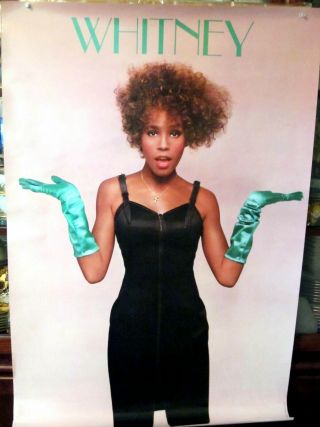 Vintage Whitney Houston Poster 1988 Whitney Winterland Productions 24x36 Rare