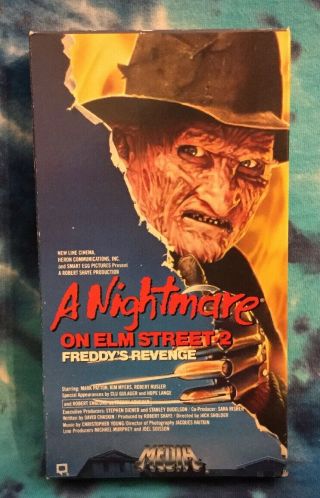 A Nightmare On Elm Street 2 VHS Freddy’s Revenge RARE 3