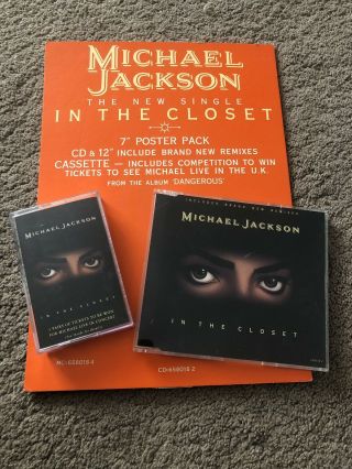 Rare Michael Jackson In The Closet Promo Stand