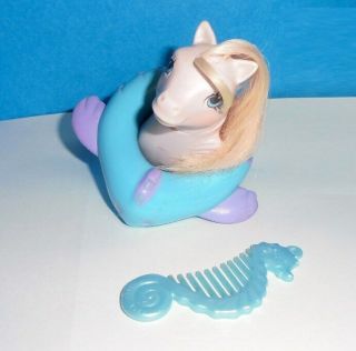 Vintage My Little Pony Surf Rider Baby Seapony With Rare Fish Floaty 1985 - 86