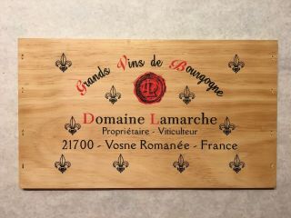 1 Rare Wine Wood Panel Domaine Lamarche Vintage Crate Box Side 5/19 539