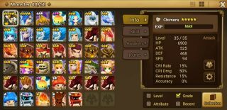 G:49 Global Summoners War Starter Account With Light Chimera (extremely Rare)