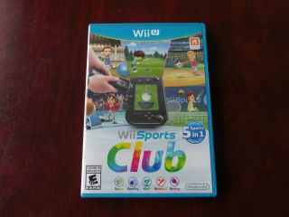Wii Sports Club Nintendo Wii U Rare Game Work Perfectly.