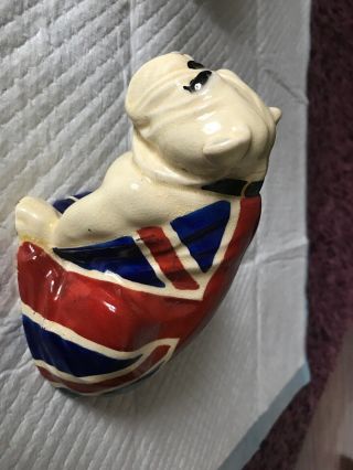 Royal Doulton Rare British Bulldog Draped With Union Jack