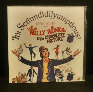 Willy Wonka And The Chocolate Factory Very Rare Ope Matt Release Laserdisc