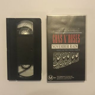 Guns N Roses - November Rain (makin F king Videos Part 2) VHS RARE 5