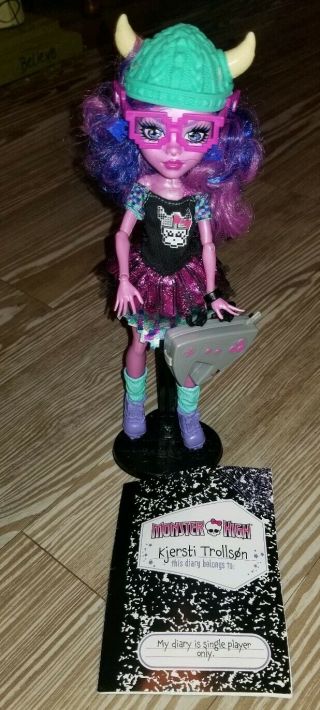 Monster High Doll Exchange Program Kjersti Trollson In Euc - Htf Rare
