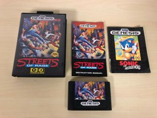 Streets Of Rage 1 Sega Genesis Complete Game Cib Rare