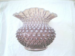 Fenton Glass Wisteria Hobnail Vase - Rare