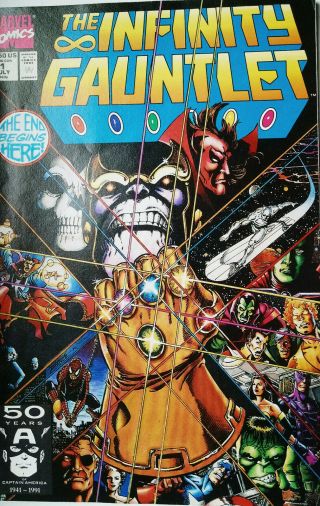 Marvel Stan Lee Presents The Infinity Gauntlet All 6 Issues Rare 1991