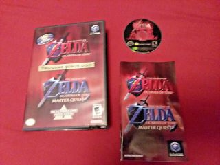 The Legend of Zelda Ocarina of Time/Master Quest Bonus Disc Gamecube RARE 2