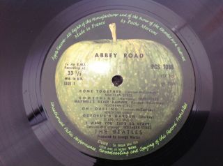 BEATLES - ABBEY ROAD - EXPORT FRENCH APPLE PRESS STEREO VINYL LP ALBUM RARE 4