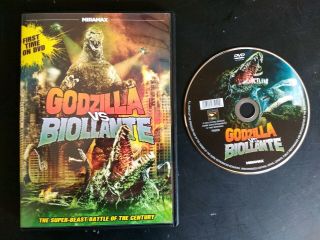 Godzilla Vs Biollante Dvd Miramax Region 1 Widescreen (disc Case & Artwork) Rare