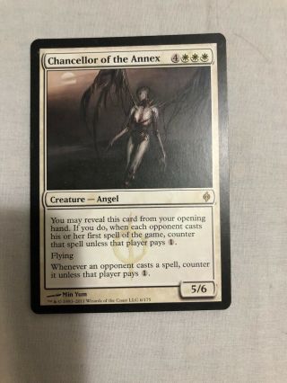 Mtg 1x Chancellor Of The Annex Phyrexia Commander Magic Gathering Card X1 Nm