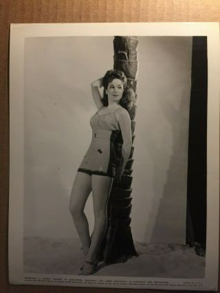 Margie Stewart Rare Stunning Vintage 8/10 Pin - Up Photo Wwii Gi 1944