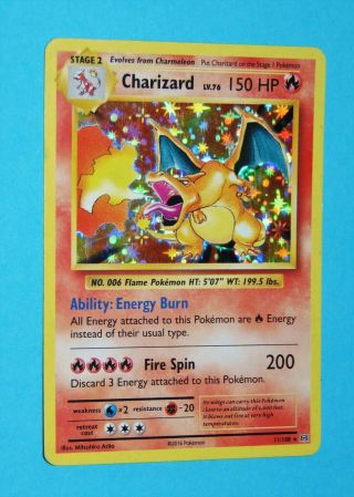 2016 Pokemon Charizard Xy Holo Evolutions 11/108 Rare Card
