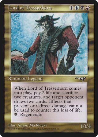 Lord Of Tresserhorn Alliances Nm - M Blue Black Red Rare Magic Mtg Card Abugames