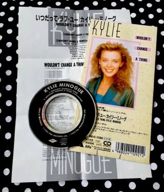 Kylie Minogue - Wouldn’t Change A Thing Rare 1989 Japan 3” Cd Single S/a/w Pwl
