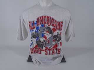 Vintage Ohio State Buckeyes Football All Americans T Shirt Large Rare Osu Tshirt