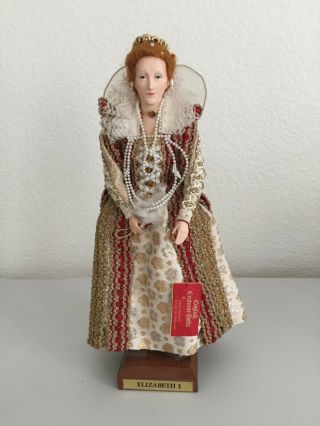 Rare English Costume Doll,  " Elizabeth I " By Ann Parker