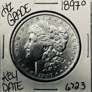 1897 O Morgan Silver Dollar Coin 6723 Rare Key Date