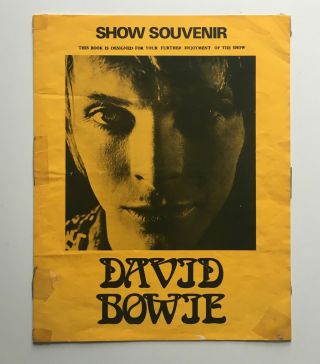 David Bowie Rainbow Concert Programme 1972 Very Rare Ziggy Memorabilia