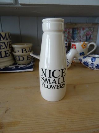 Emma Bridgewater Toast And Marmalade Small Milk Bottle Rare Iconic Bt Vase