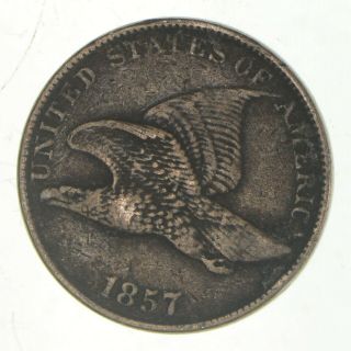 Crisp - 1857 - Flying Eagle United States Cent - Rare 965
