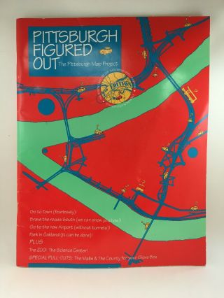 Pittsburgh Figured Out: The Pittsburgh Map Project 2nd Edition Rare 1991
