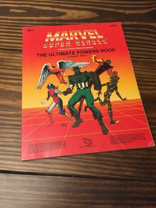 Tsr Marvel Heroes Accessory - Ma3 The Ultimate Powers Book (ultra Rare)