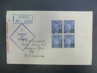 Pre Decimal Stamps: Rare Censored Block Of 4 One Off - Rare (g321)